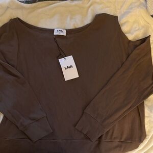 LNA Women's Cocoa Long Sleeve Top